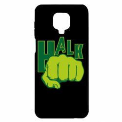 Чехол для Xiaomi Redmi Note 9S/9Pro/9Pro Max Hulk fist - PrintSalon