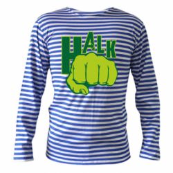 Тельняшка с длинным рукавом Hulk fist - PrintSalon