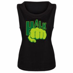 Женская майка Hulk fist - PrintSalon