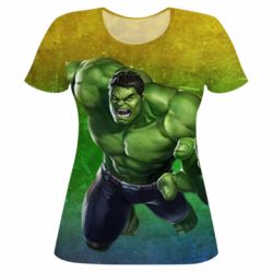 Жіноча 3D футболка Hulk Superhero - PrintSalon