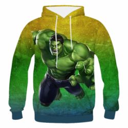 Чоловіче 3D худі Hulk Superhero - PrintSalon
