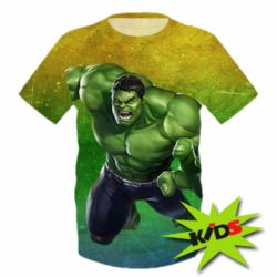 Дитяча 3D футболка Hulk Superhero - PrintSalon