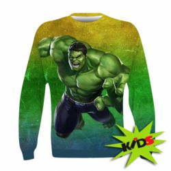 Дитячий 3D світшот Hulk Superhero - PrintSalon