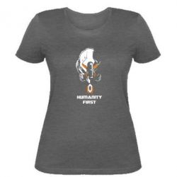 Жіноча футболка Humanity first - PrintSalon