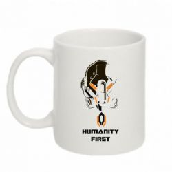 Чашка 320ml Humanity first-PrintSalon Чашка 320ml Humanity first