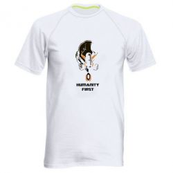 Чоловіча футболка для спорту Humanity first - PrintSalon