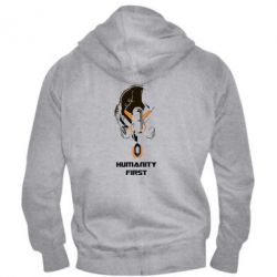 Чоловіче худі на блискавці Humanity first - PrintSalon