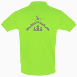 Мужское поло Hunting for ducks - PrintSalon