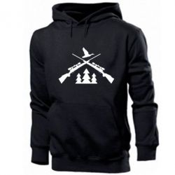 Мужское худи Hunting for ducks - PrintSalon