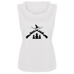 Женская майка Hunting for ducks - PrintSalon