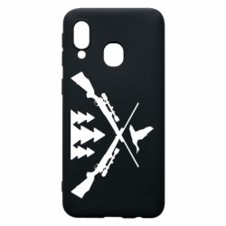 Чехол для Samsung A40 Hunting for ducks - PrintSalon