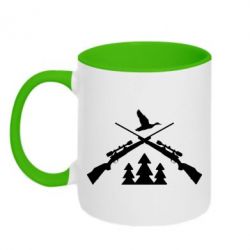 Чашка двокольорова Hunting for ducks