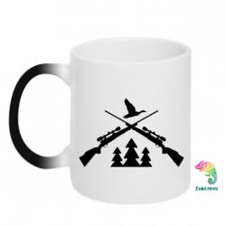 Чашка-хамелеон Hunting for ducks - PrintSalon