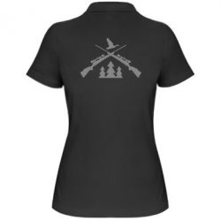 Женское поло Hunting for ducks - PrintSalon