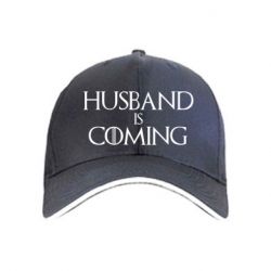 Кепка Husband is coming - PrintSalon