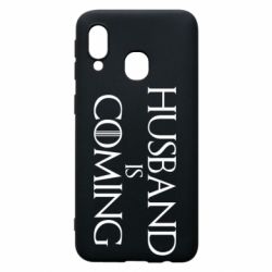 Чехол для Samsung A40 Husband is coming - PrintSalon