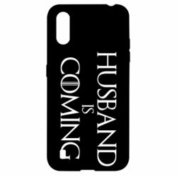 Чехол для Samsung A01/M01 Husband is coming