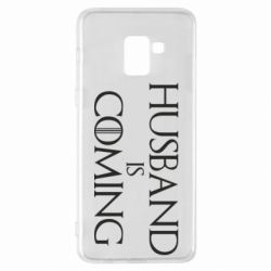 Чехол для Samsung A8+ 2018 Husband is coming - PrintSalon