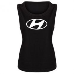 Женская майка Hyundai logo - PrintSalon