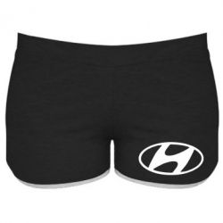 Женские шорты Hyundai logo - PrintSalon