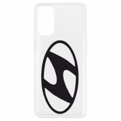 Чехол для Oppo Reno 4 Hyundai logo - PrintSalon