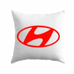 Подушка Hyundai logo - PrintSalon