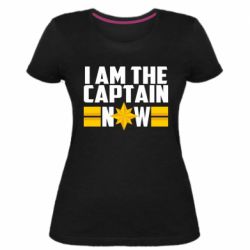 Жіноча преміум футболка I am captain now - PrintSalon