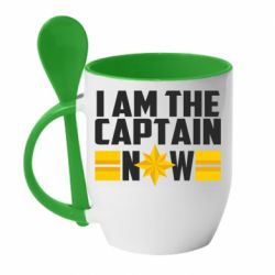 Чашка з ложкою I am captain now - PrintSalon