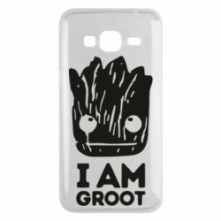 Чехол для Samsung J3 2016 I am Groot text - PrintSalon
