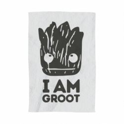 Полотенце с принтом I am Groot text - PrintSalon