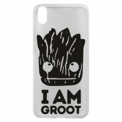 Чехол для Xiaomi Redmi 7A I am Groot text - PrintSalon