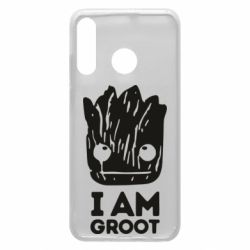 Чехол для Huawei P30 Lite I am Groot text - PrintSalon