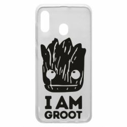 Чохол для Samsung A20 I am Groot text