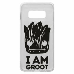 Чехол для Samsung S10e I am Groot text - PrintSalon