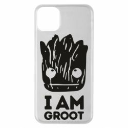 Чехол для iPhone 11 Pro Max I am Groot text - PrintSalon