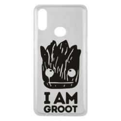 Чехол для Samsung A10s I am Groot text - PrintSalon