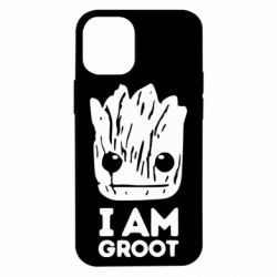 Чехол для iPhone 12 mini I am Groot text - PrintSalon