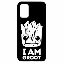 Чехол для Samsung A02s/M02s I am Groot text - PrintSalon
