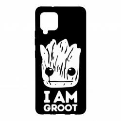 Чехол для Samsung A42 5G I am Groot text - PrintSalon