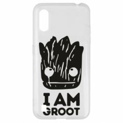 Чехол для Samsung A01/M01 I am Groot text - PrintSalon