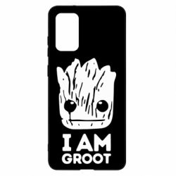 Чехол для Samsung S20+ I am Groot text - PrintSalon