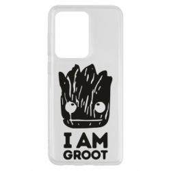 Чехол для Samsung S20 Ultra I am Groot text - PrintSalon
