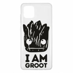 Чехол для Samsung Note 10 Lite I am Groot text - PrintSalon