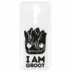 Чехол для Oppo A5/A9 2020 I am Groot text - PrintSalon