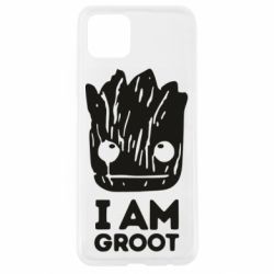 Чехол для Oppo A92s I am Groot text - PrintSalon