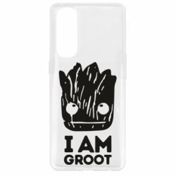 Чехол для Oppo Reno 4 Pro I am Groot text - PrintSalon