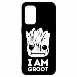 Чехол для Oppo Reno 5 4G I am Groot text - PrintSalon