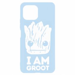 Чехол для Xiaomi Mi11 Lite I am Groot text - PrintSalon