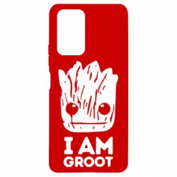 Чехол для Xiaomi Redmi Note 10 Pro I am Groot text - PrintSalon