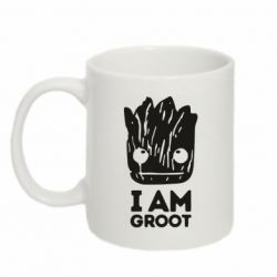 Чашка 320ml I am Groot text
